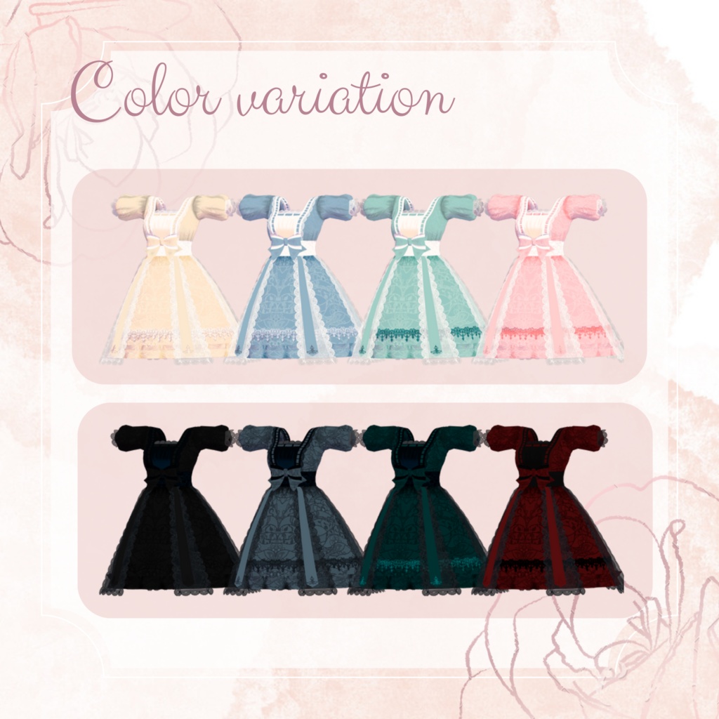 リボンレースワンピース【萌対応】