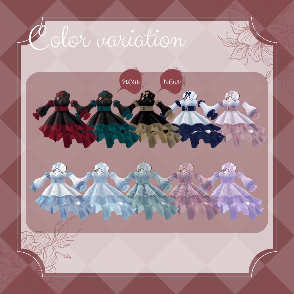 コルセット付スイートハートネックフィッシュテールドレス【萌対応】