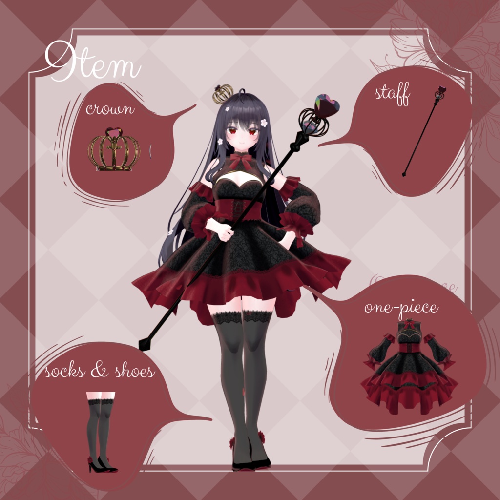 コルセット付スイートハートネックフィッシュテールドレス【萌対応】