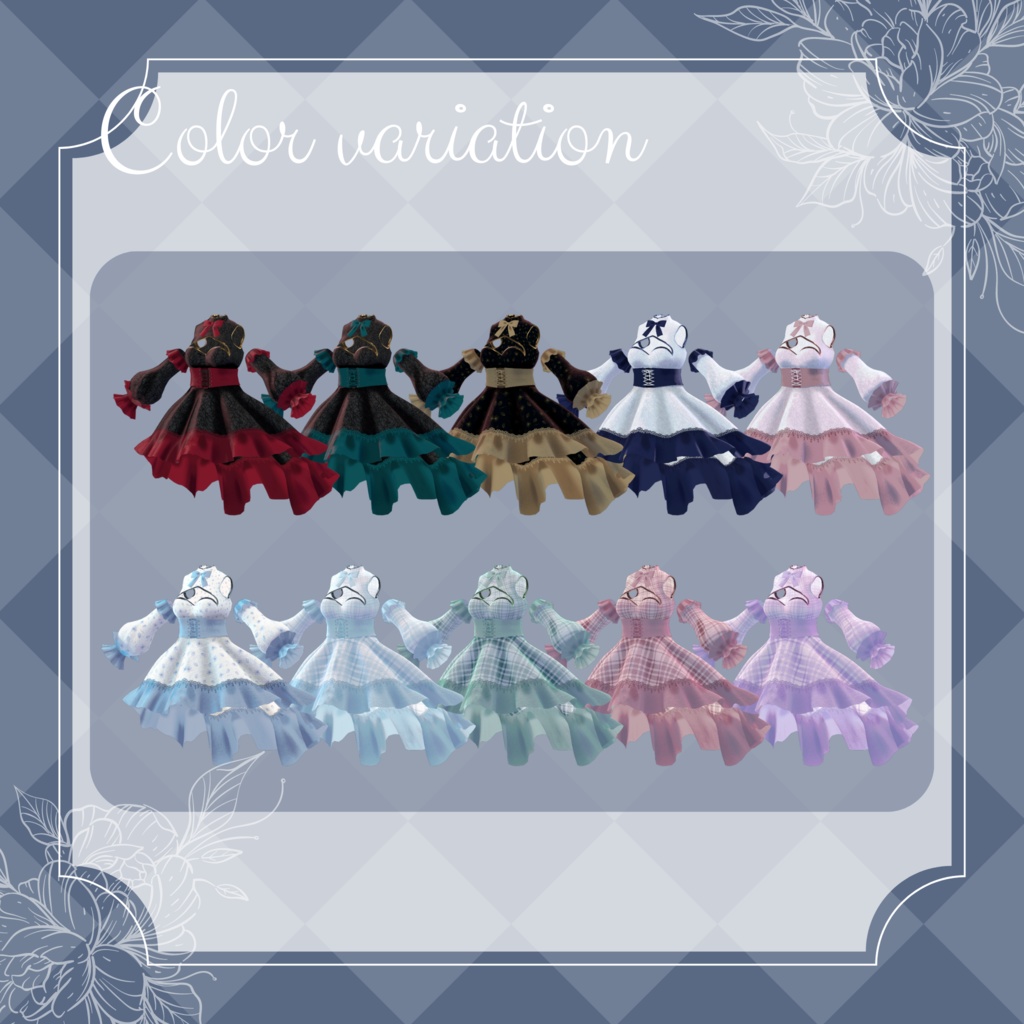 【狐雨対応】コルセット付スイートハートネックフィッシュテールドレス