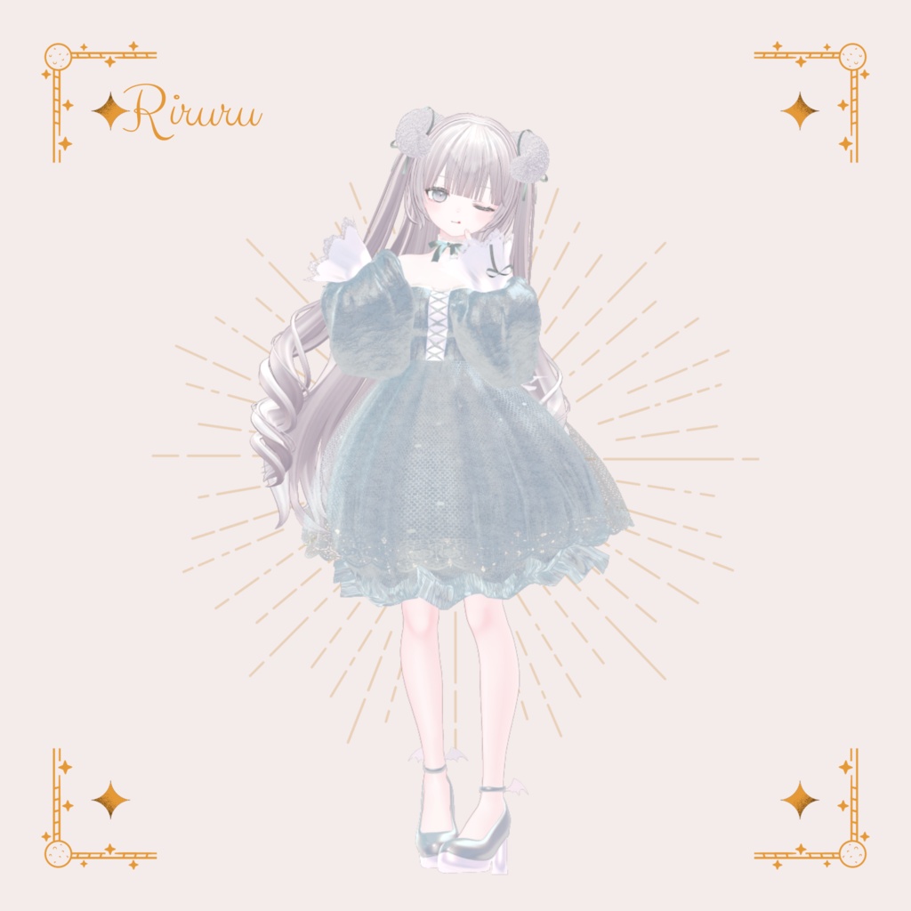 小悪魔ドレス -sweet little demon dress-【10アバター対応】