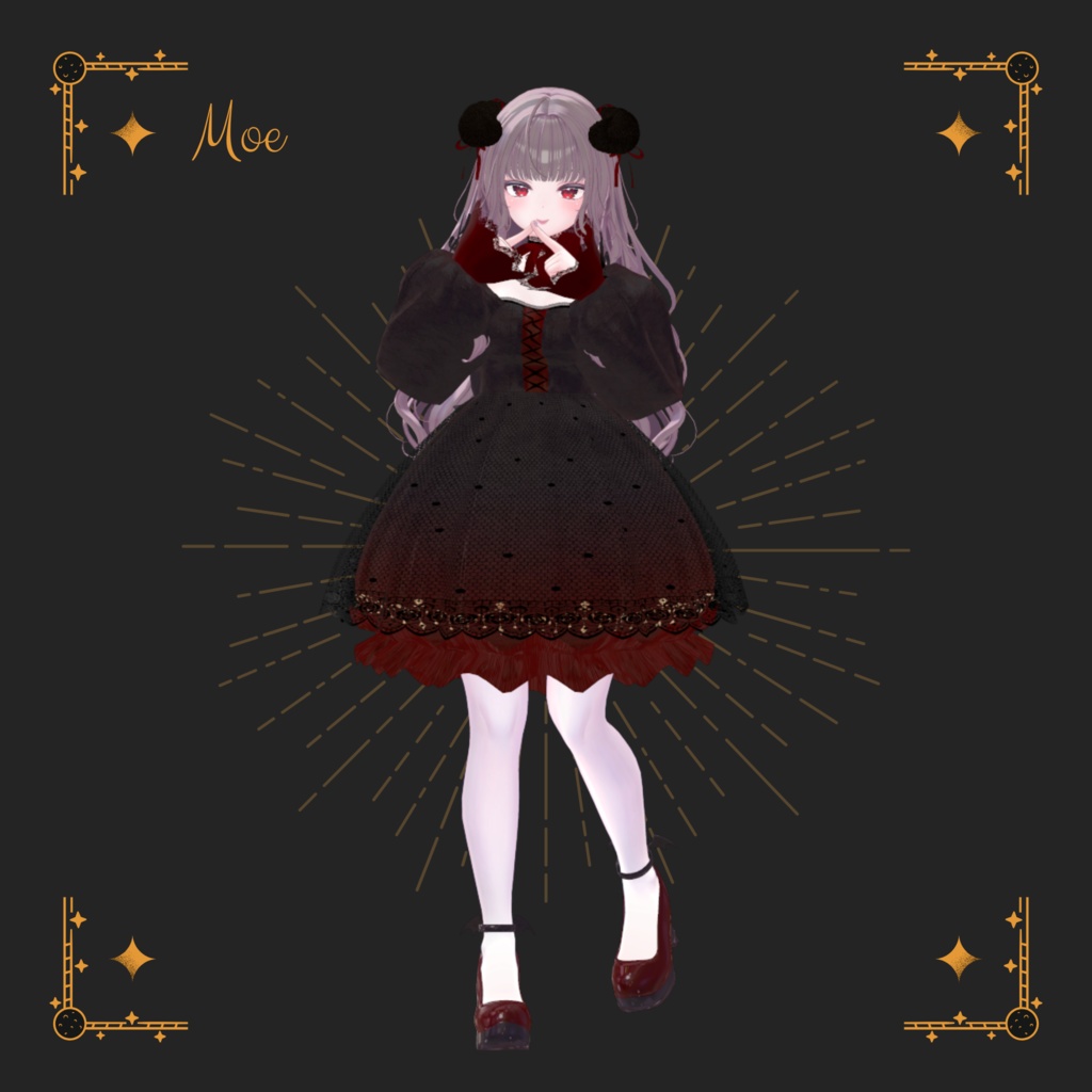 小悪魔ドレス -sweet little demon dress-【10アバター対応】