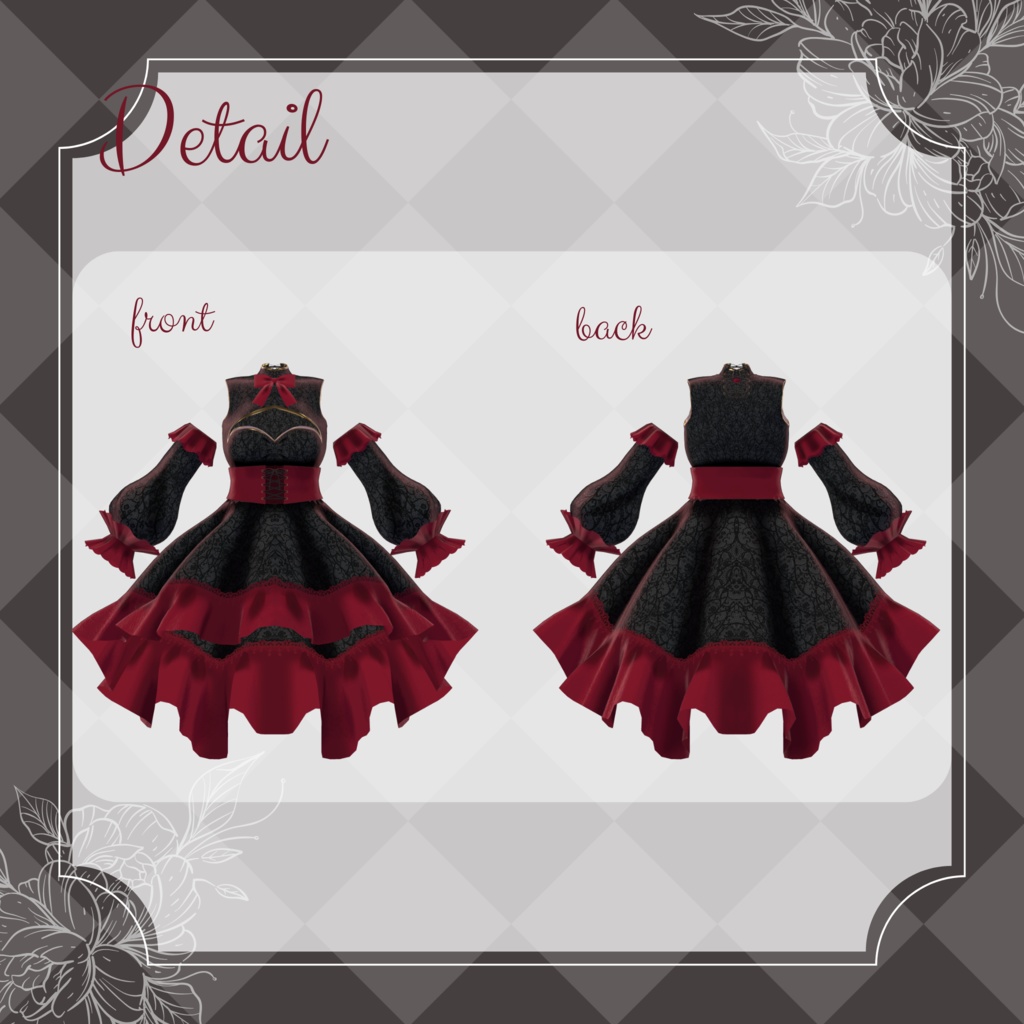 【マヌカ対応】コルセット付スイートハートネックフィッシュテールドレス