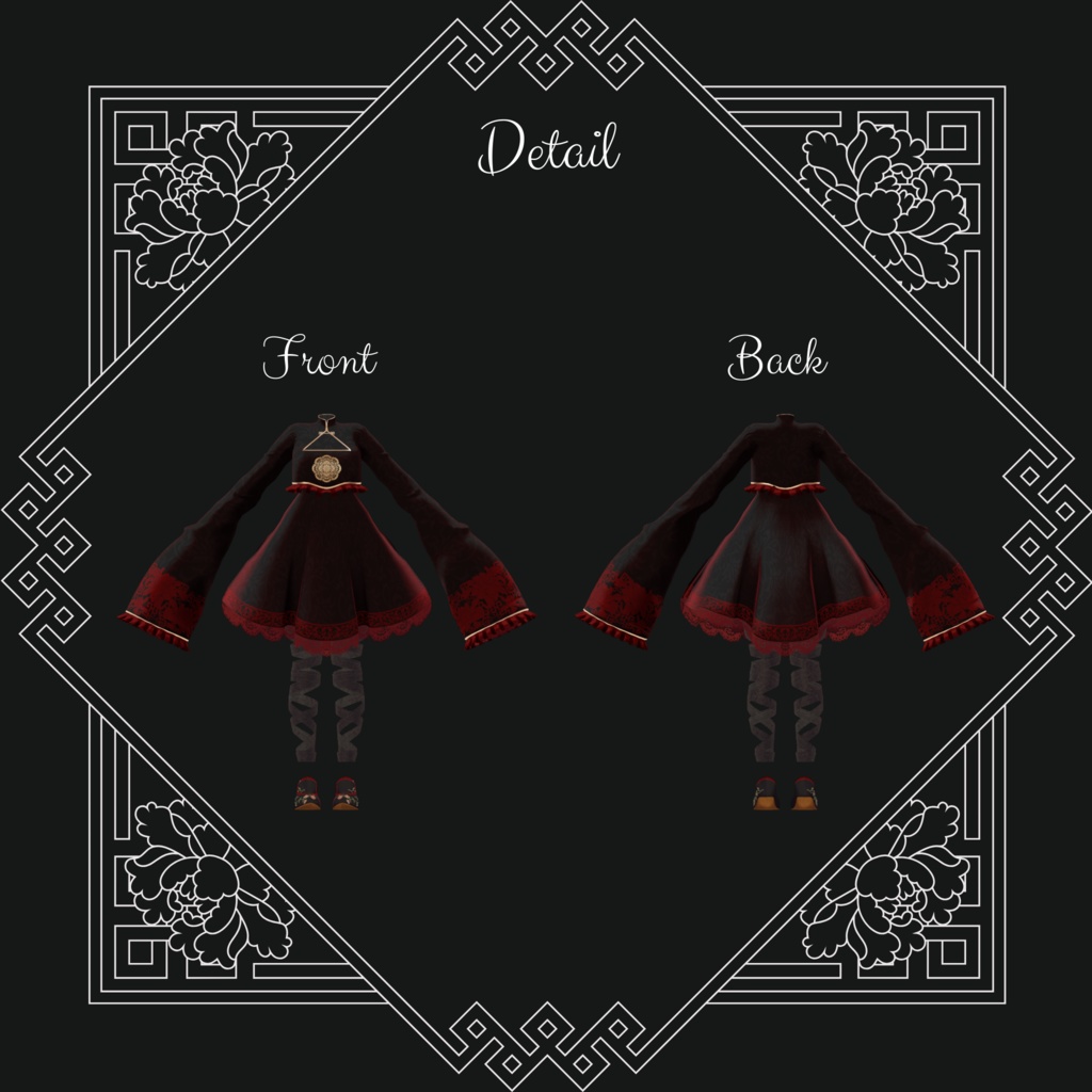 キョンシードレス -Jiangshi Dress-【7アバター対応】