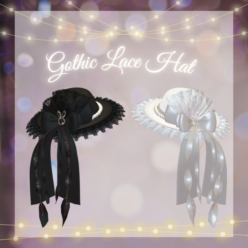 【無料ෆフォロワー1000人記念】Gothic Lace Hat