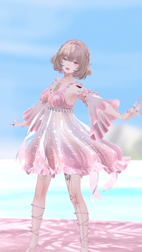 【複数アバター対応】Glowing Marine Jellies