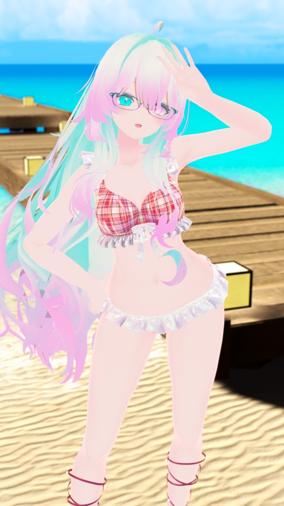 【複数アバター対応】Glowing Marine Jellies