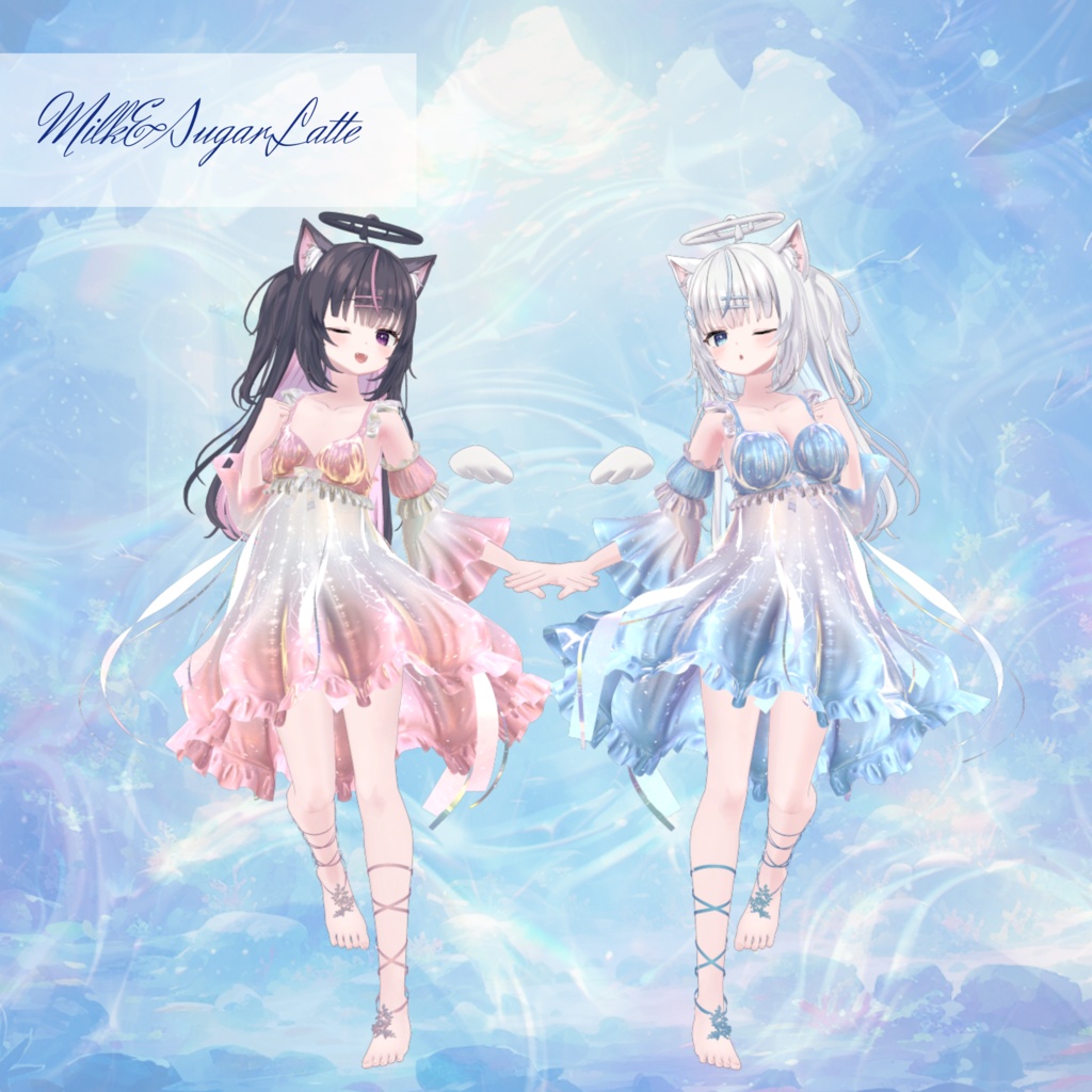 【複数アバター対応】Glowing Marine Jellies