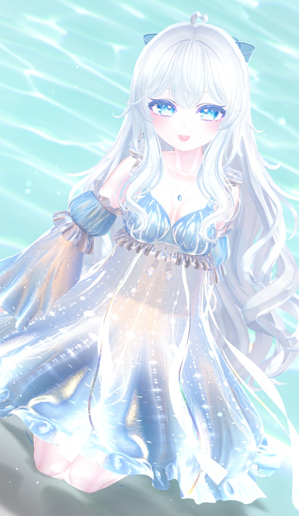 【複数アバター対応】Glowing Marine Jellies