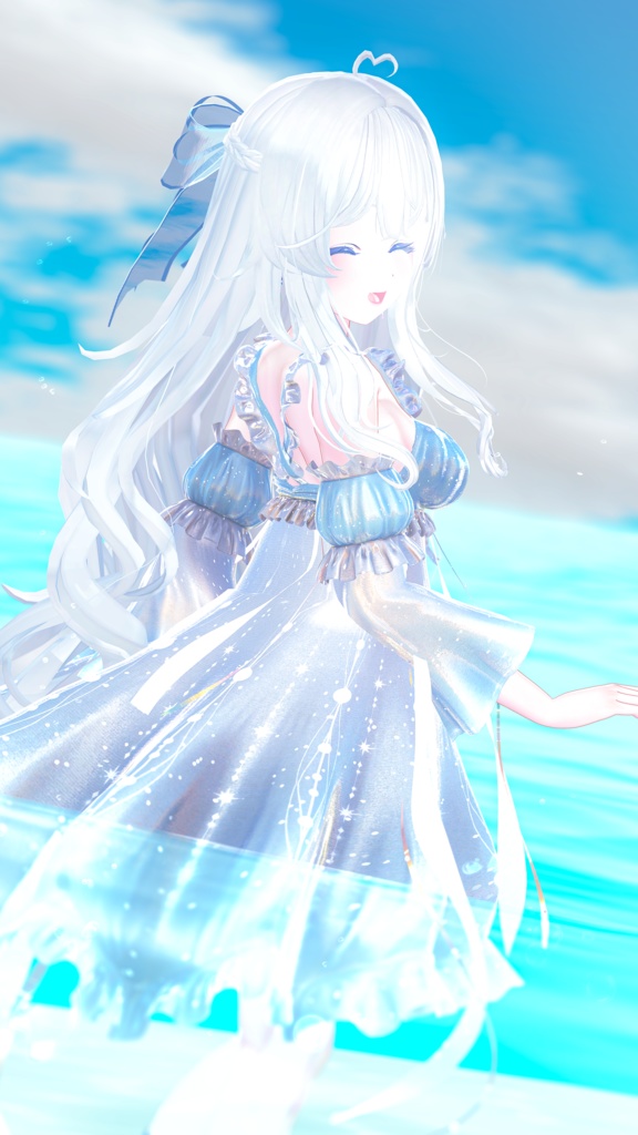 【複数アバター対応】Glowing Marine Jellies