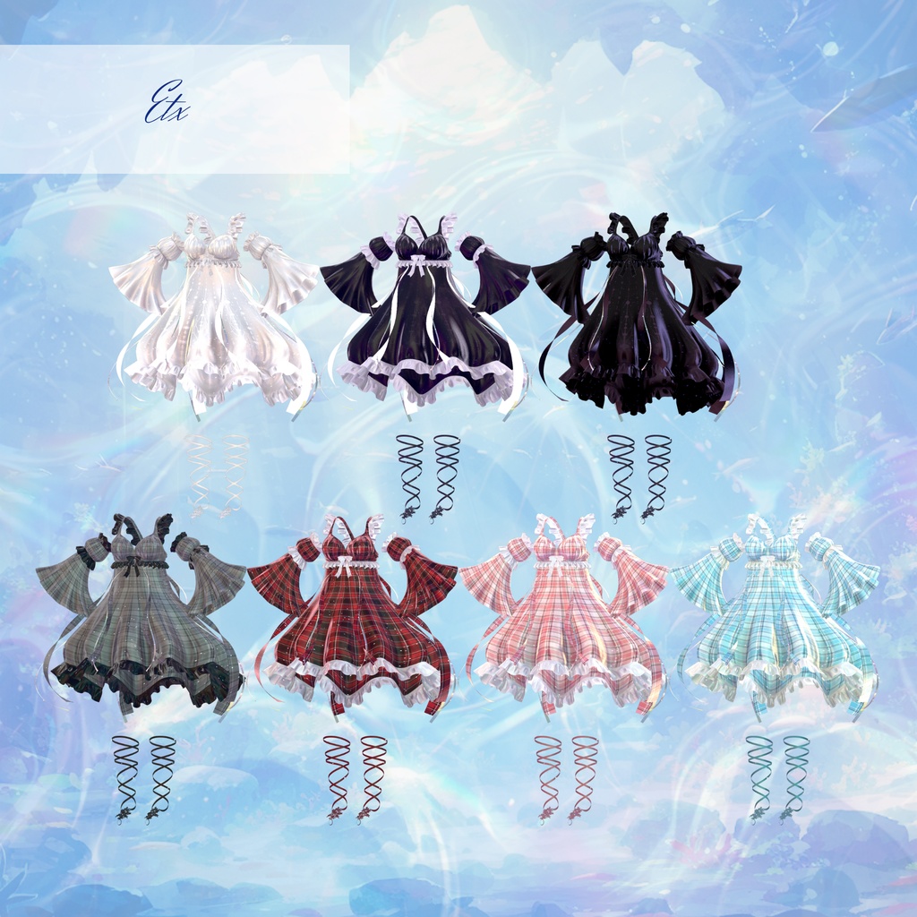 【複数アバター対応】Glowing Marine Jellies