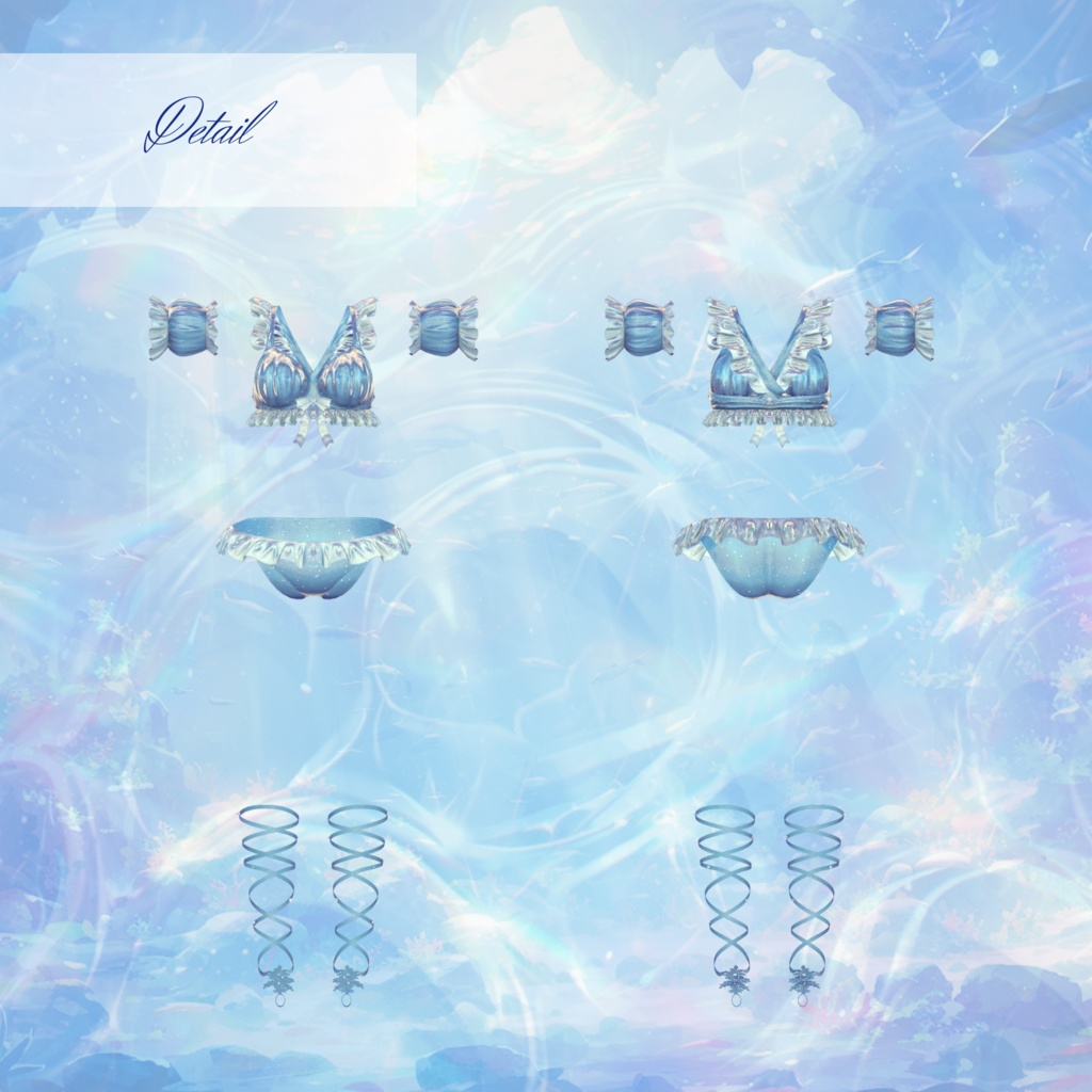 【複数アバター対応】Glowing Marine Jellies