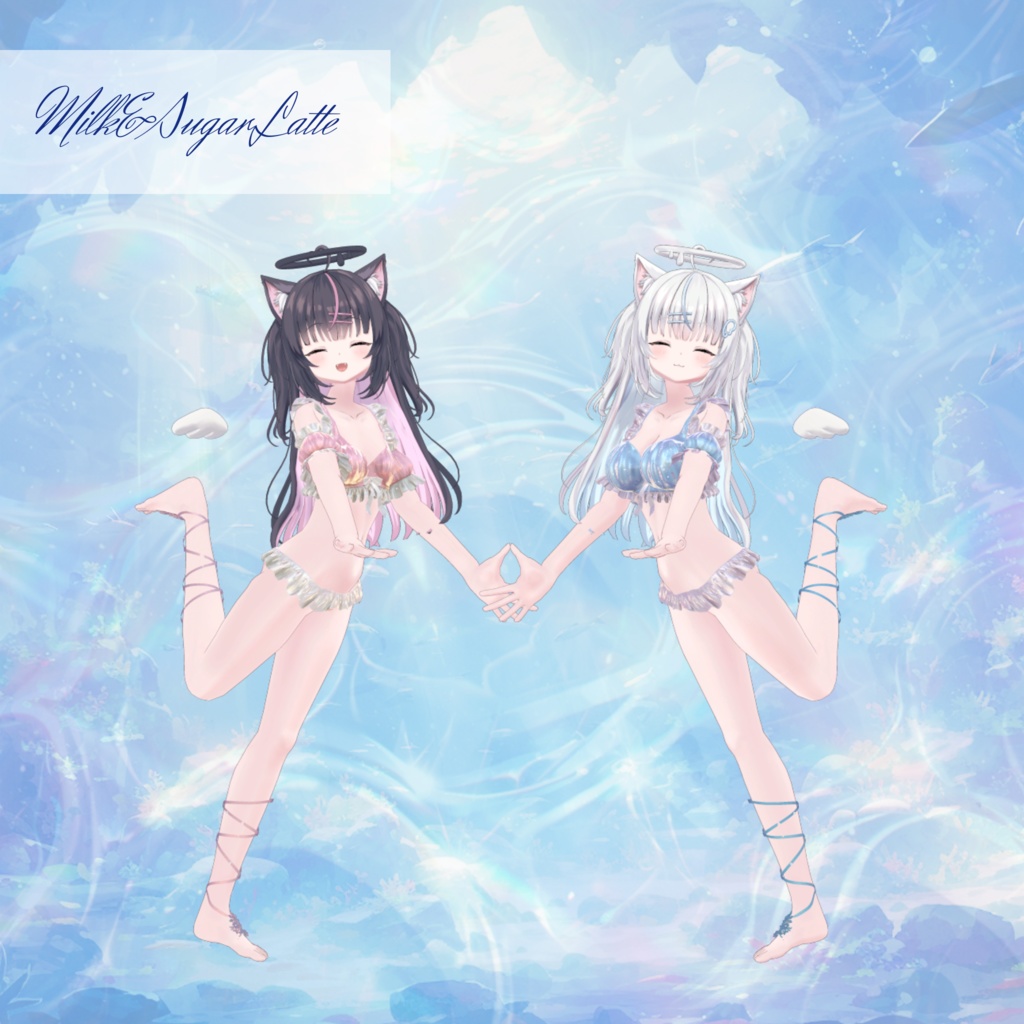 【複数アバター対応】Glowing Marine Jellies