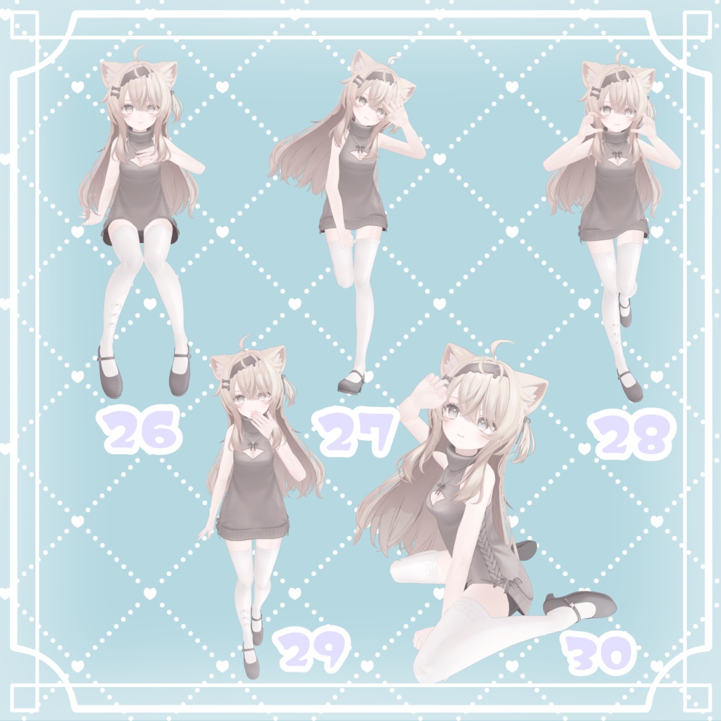 【FREEあり】Milfy&Eku 撮影用ポーズ32種類