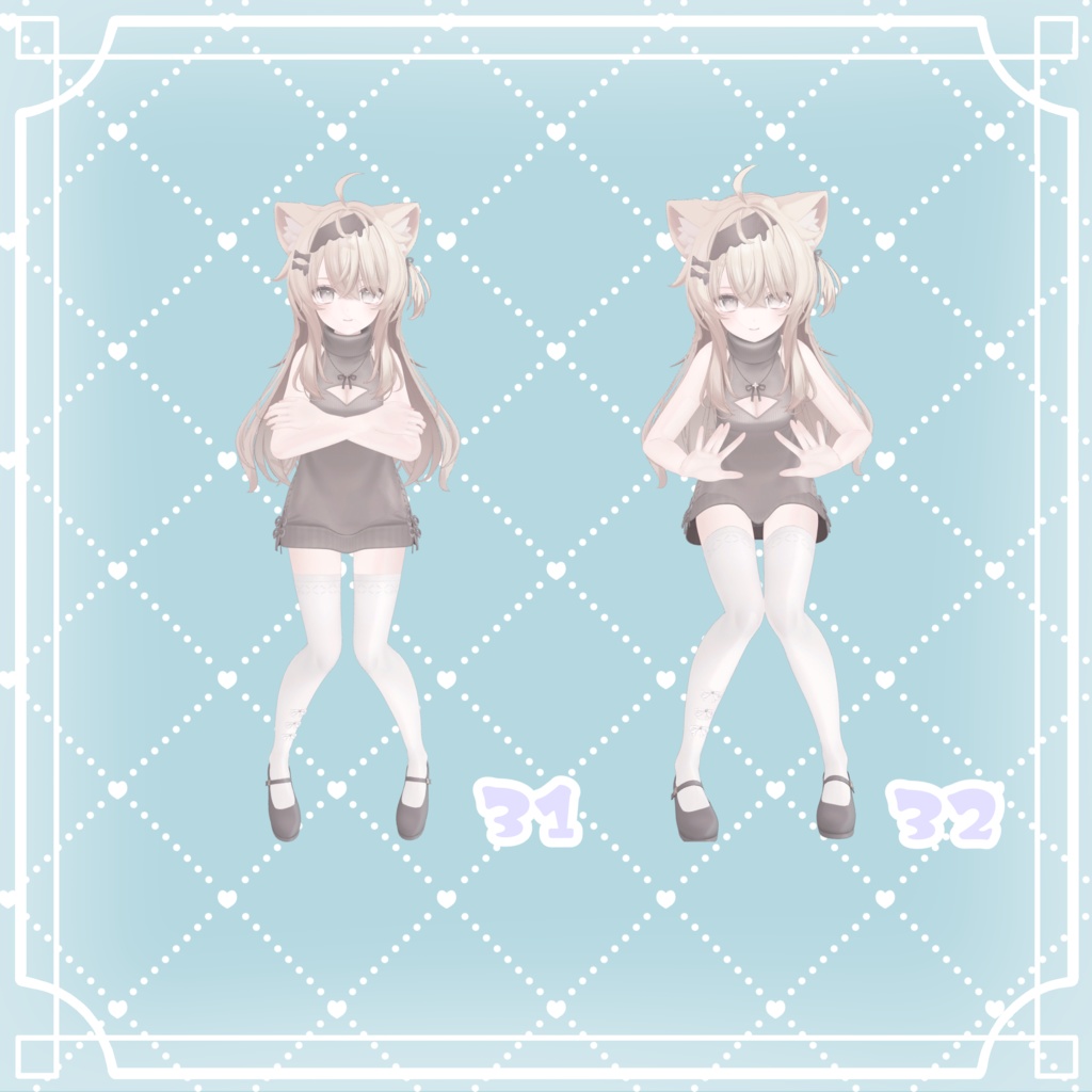 【FREEあり】Milfy&Eku 撮影用ポーズ32種類