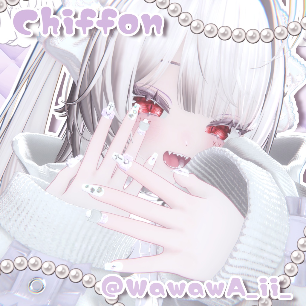 【12アバター対応】🐾にゃんねいる NyanNail🐾