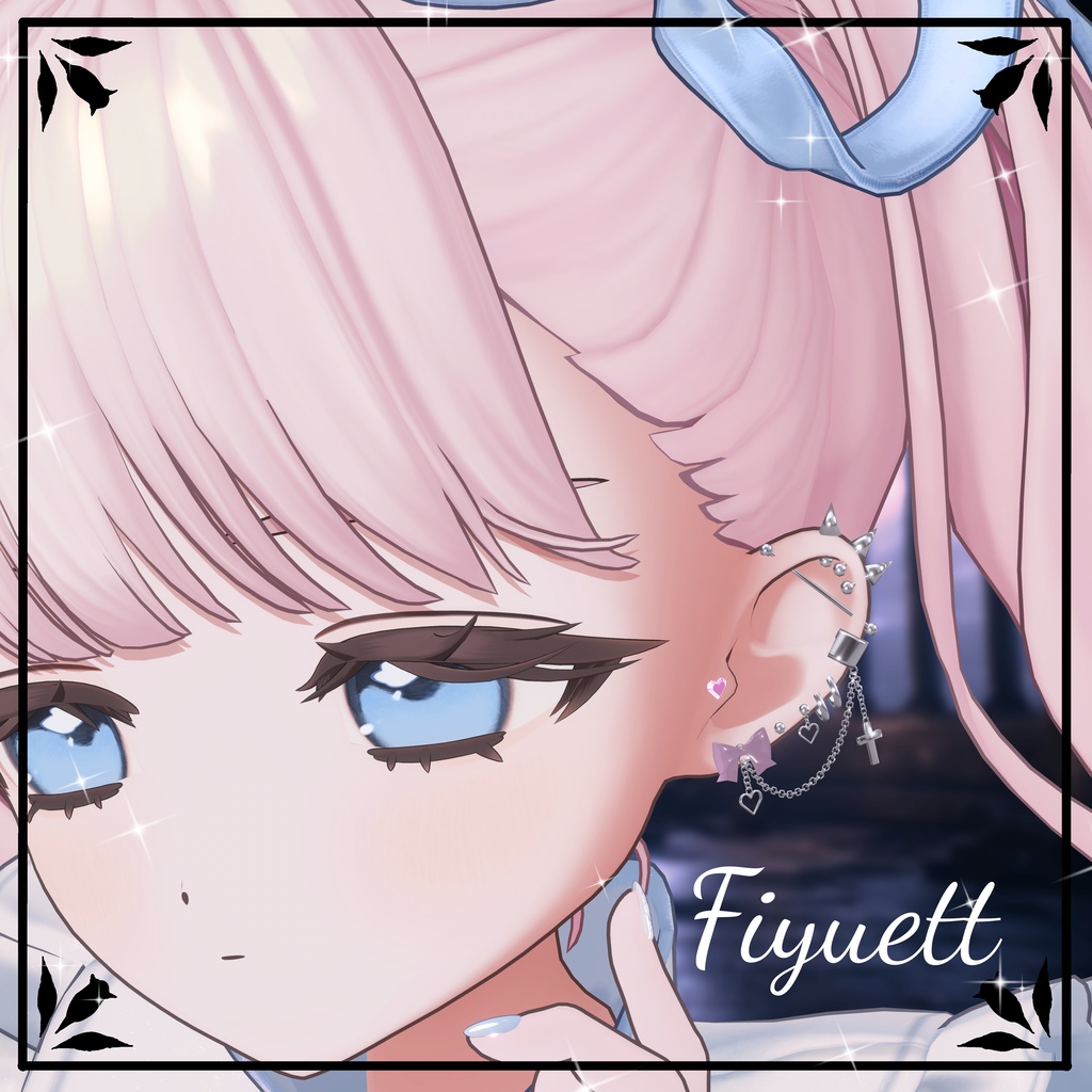【15アバター対応】♡CroixHeart♡ ピアスセット