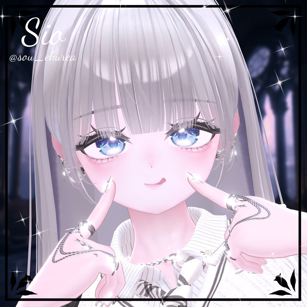 【15アバター対応】♡CroixHeart♡ ピアスセット