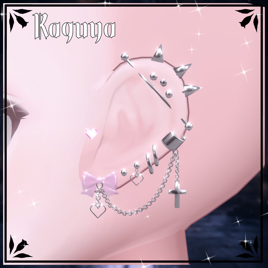 SummerSale⚓【18アバター対応】♡CroixHeart♡ ピアスセット