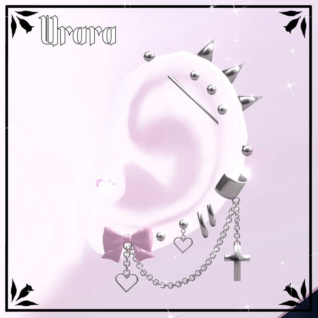 【19アバター対応】♡CroixHeart♡ ピアスセット