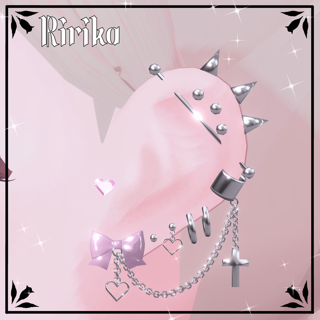 【15アバター対応】♡CroixHeart♡ ピアスセット