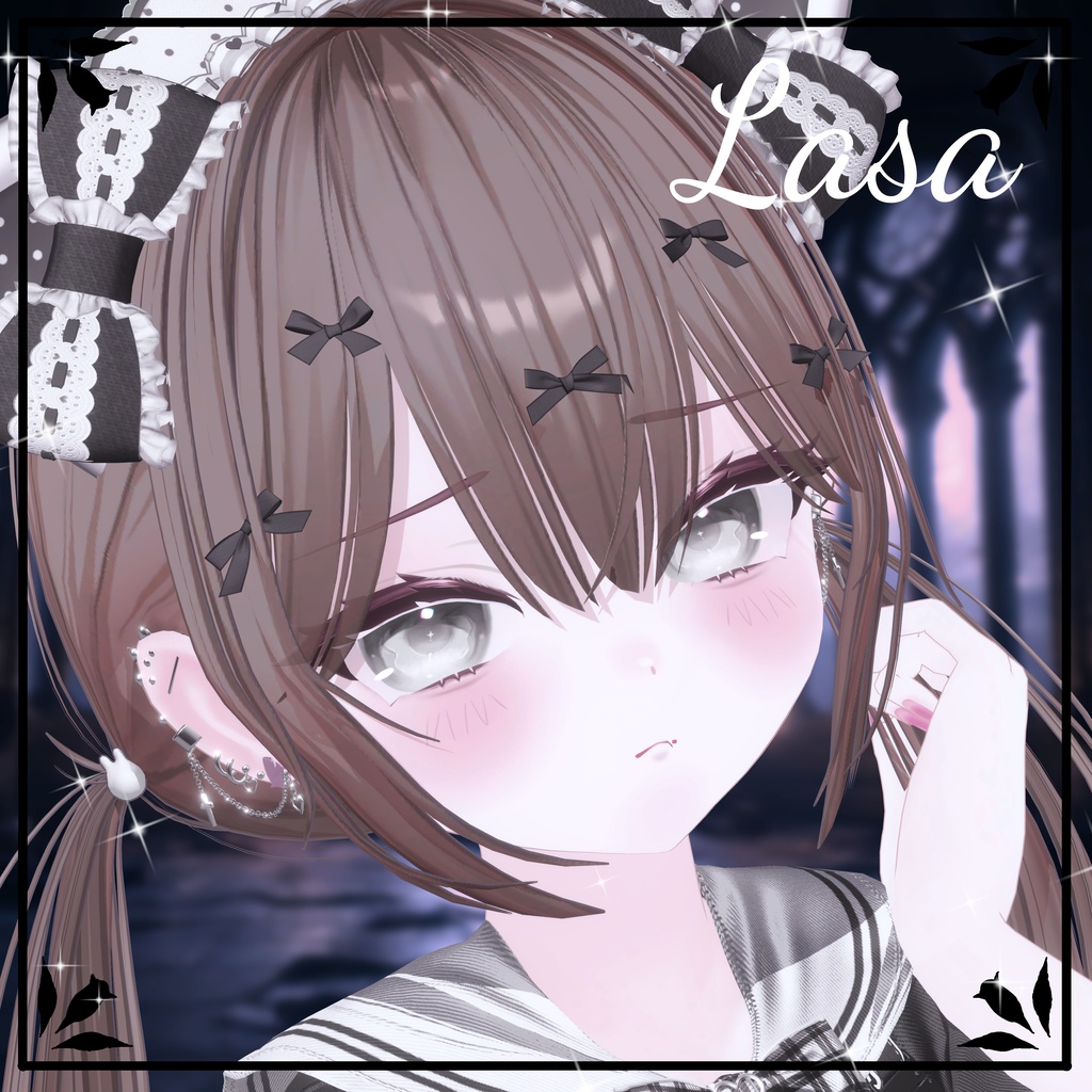 ラサちゃん対応追加✨【20アバター対応】♡CroixHeart♡ ピアスセット