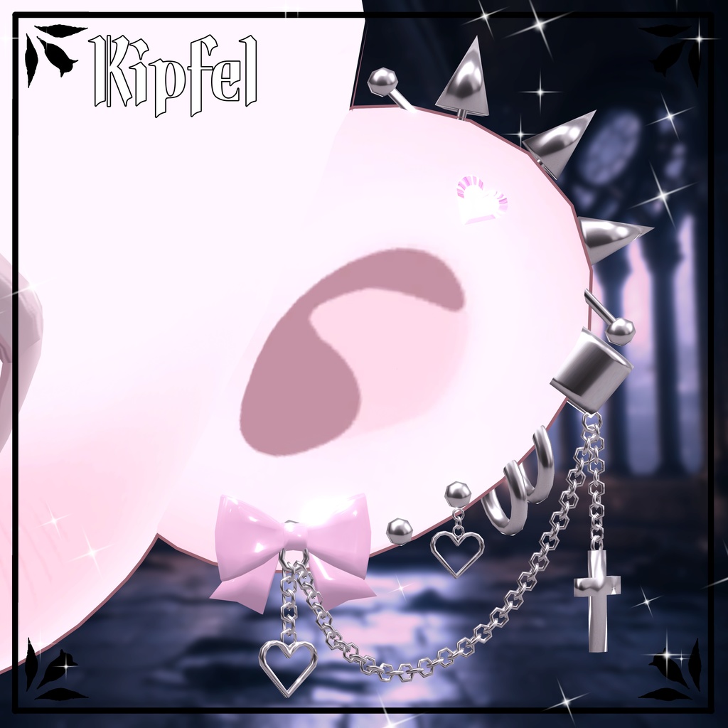【15アバター対応】♡CroixHeart♡ ピアスセット