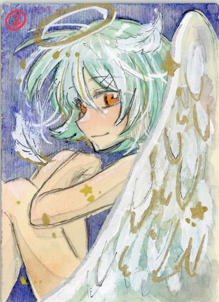 ATC(アーティストトレーディングカード)原画