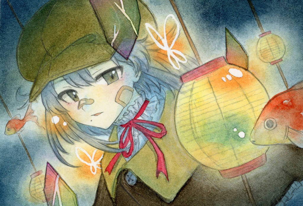 原画(にんげんときんぎょ)