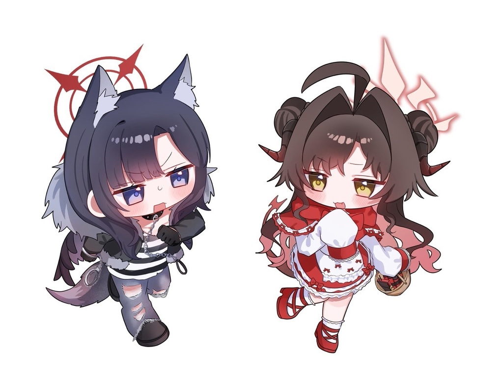 イチカスアクリルキーホルダー〜狼さんと赤ずきんちゃんシリーズ〜