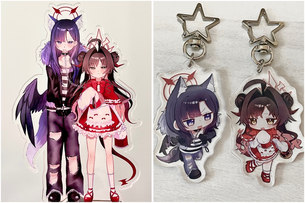 【期間限定】イチカスアクスタ&アクキーセット販売〜狼さんと赤ずきんちゃんシリーズ〜