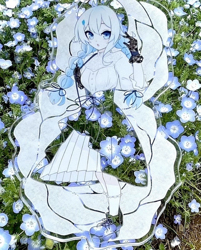 【非公式】雪城眞尋お出かけアクキー(Autumn)