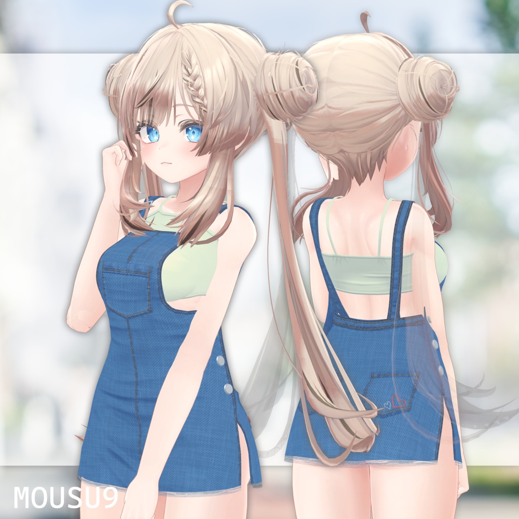 Denim Pinafore 【Manuka, SELESTIA 対応】