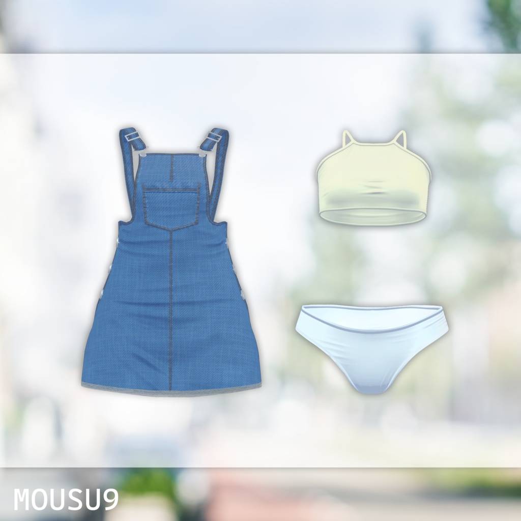 Denim Pinafore 【Manuka, SELESTIA 対応】