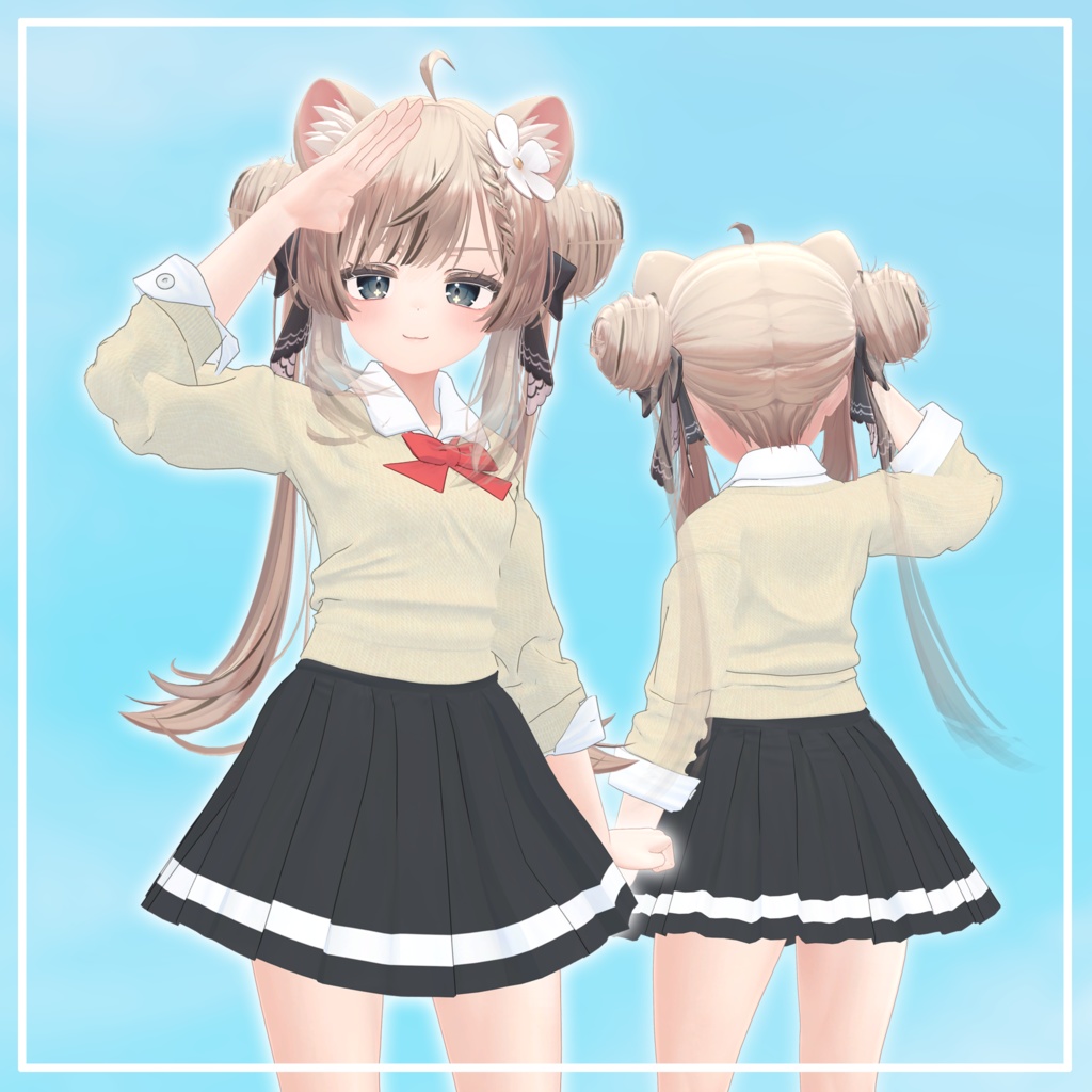 【3アバター対応】School Uniform