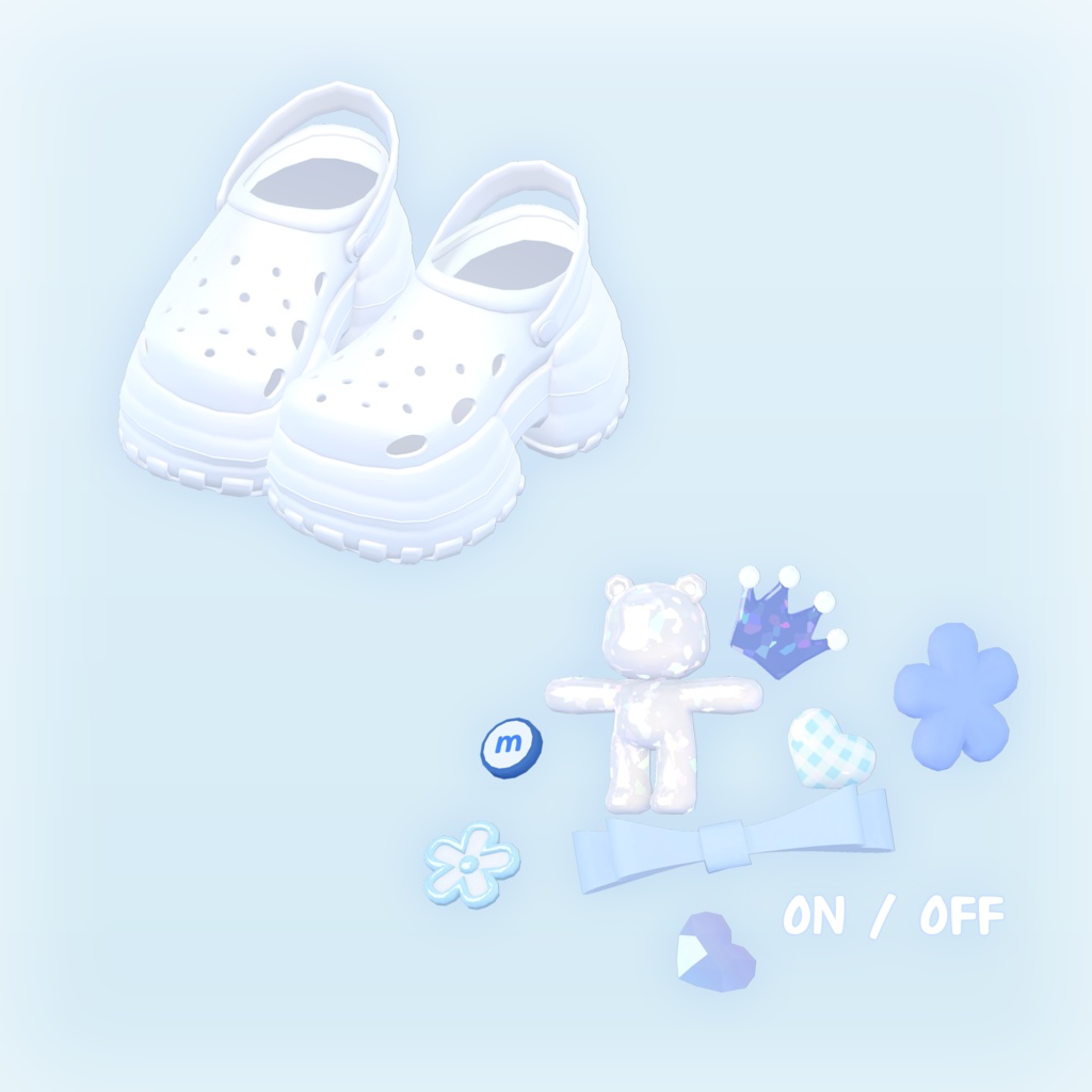 【3アバター対応】Crocs Clog