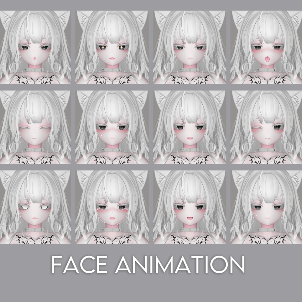 【萌】Face Animation & Poi Material Setting