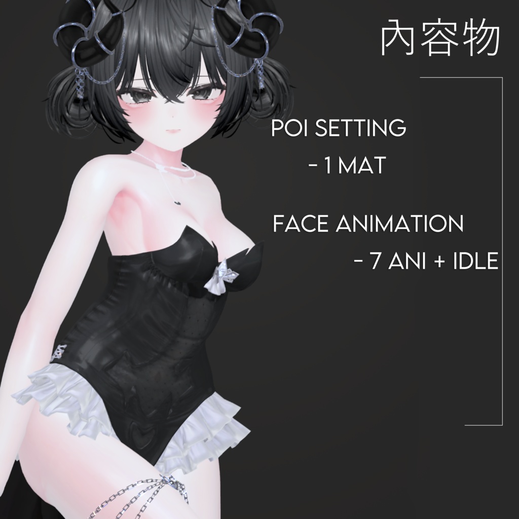 【マヌカ】Face Animation & Poi Material Setting