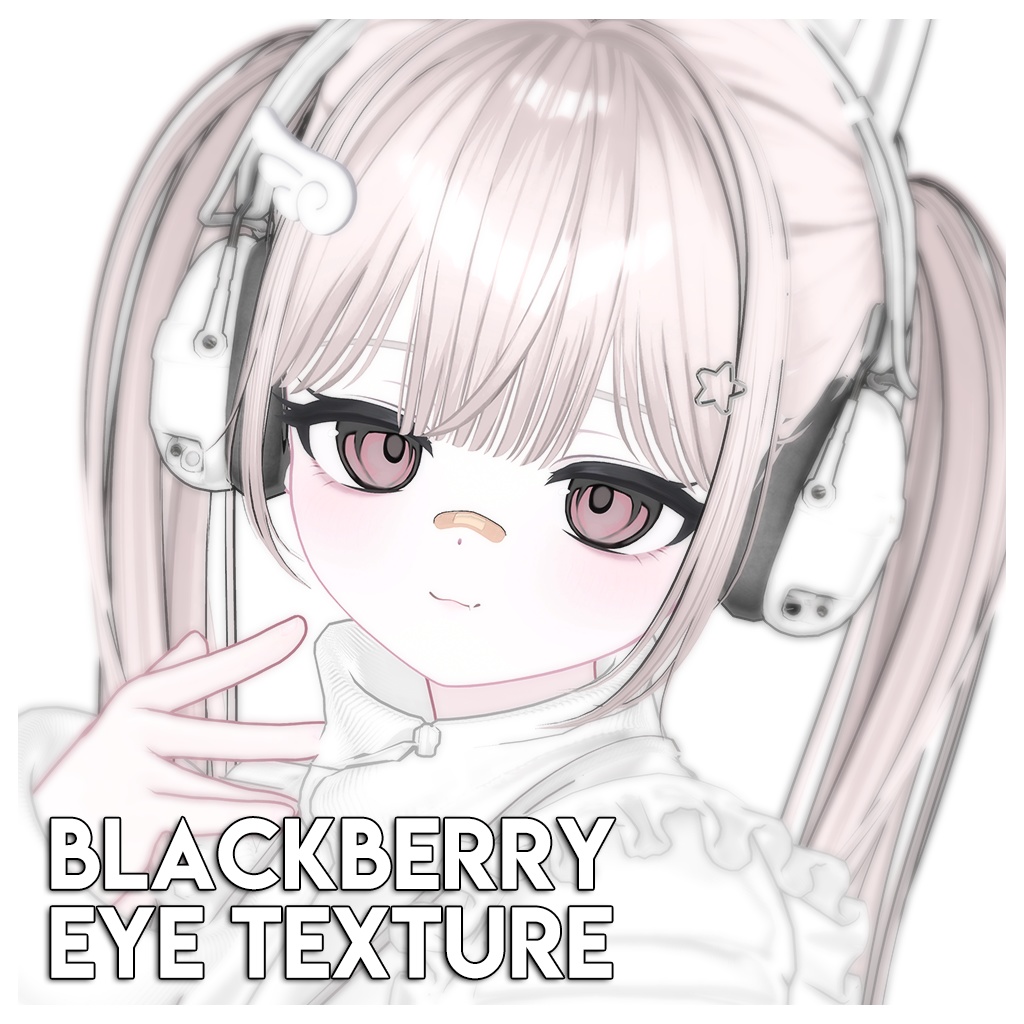 【24アバター対応】 BlackBerry Eye Texture