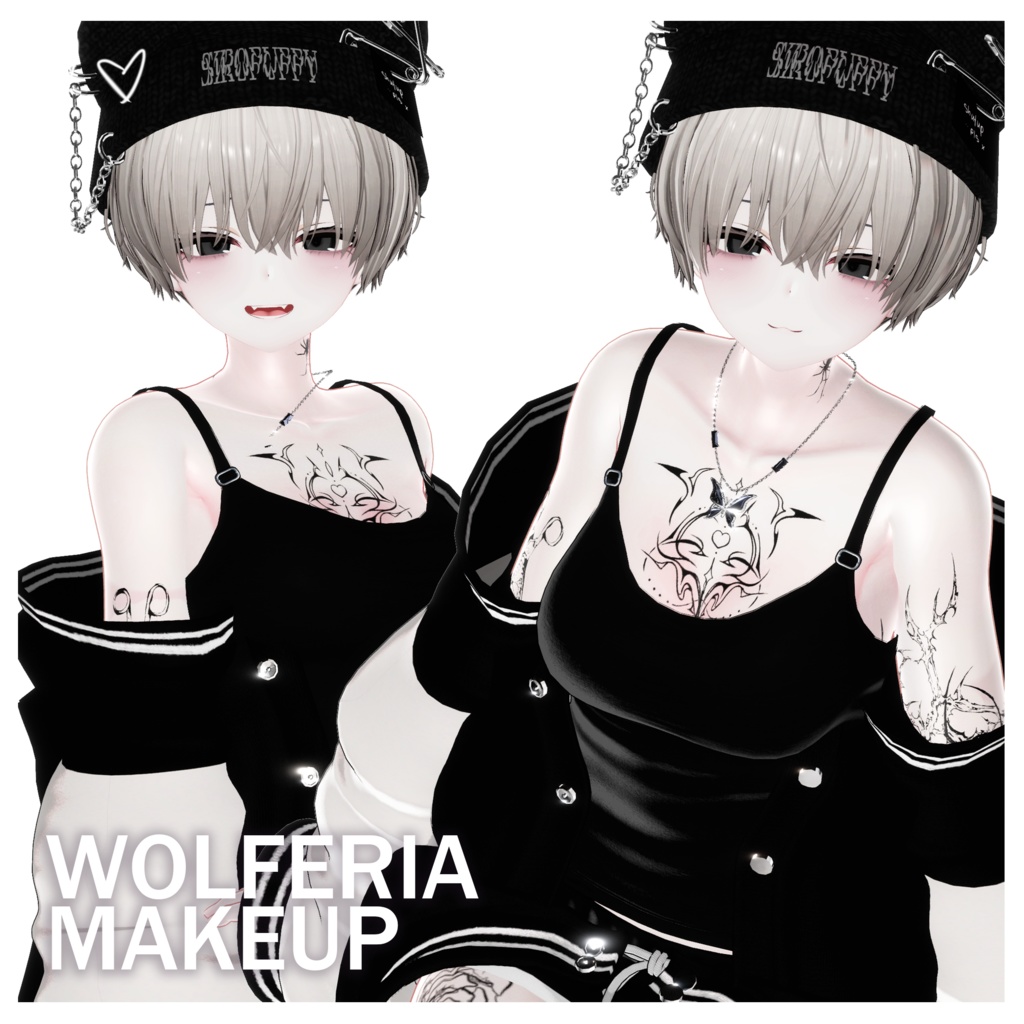 【ウルフェリア】EYE Set & MAKEUP & Face Blendshape