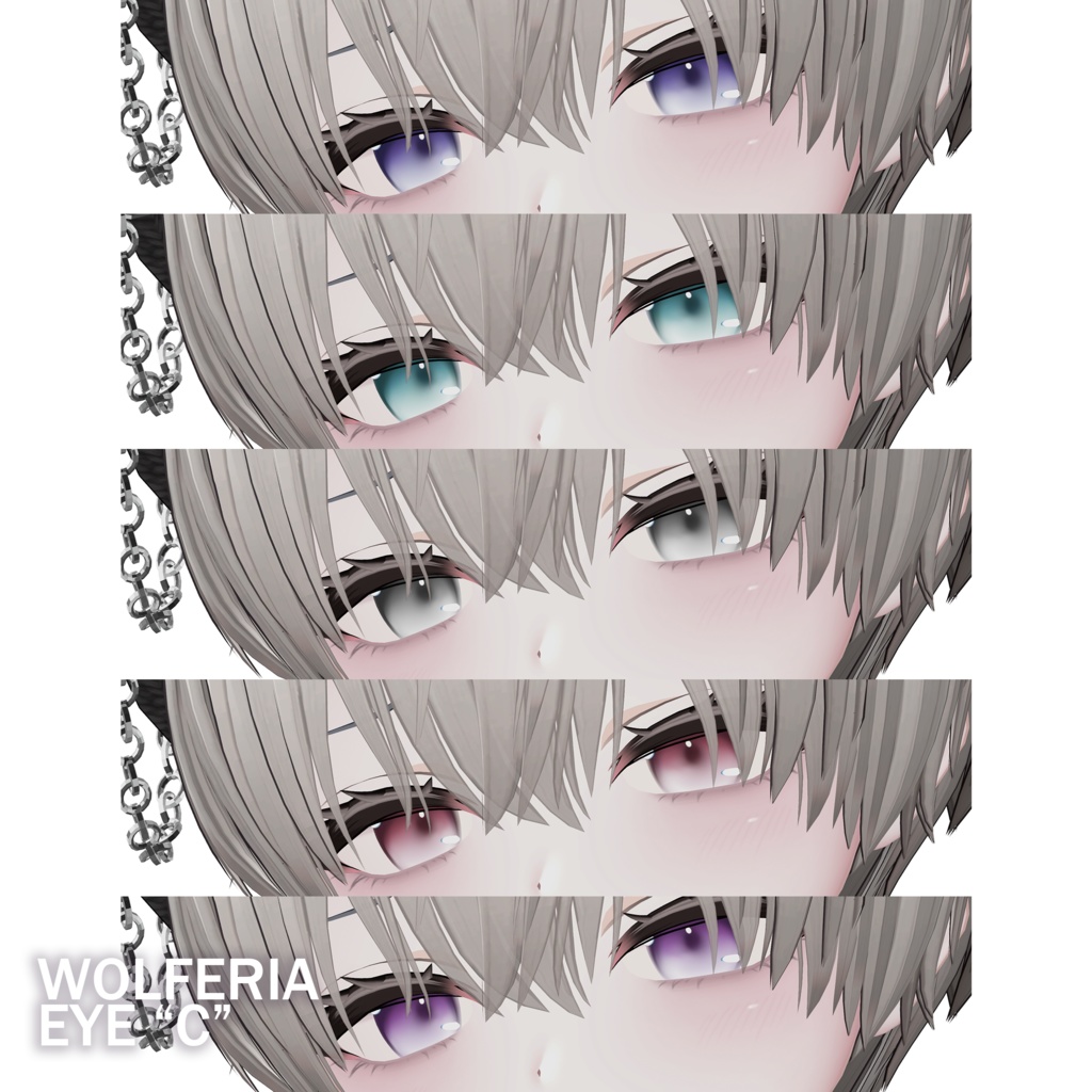 【ウルフェリア】EYE Set & MAKEUP & Face Blendshape