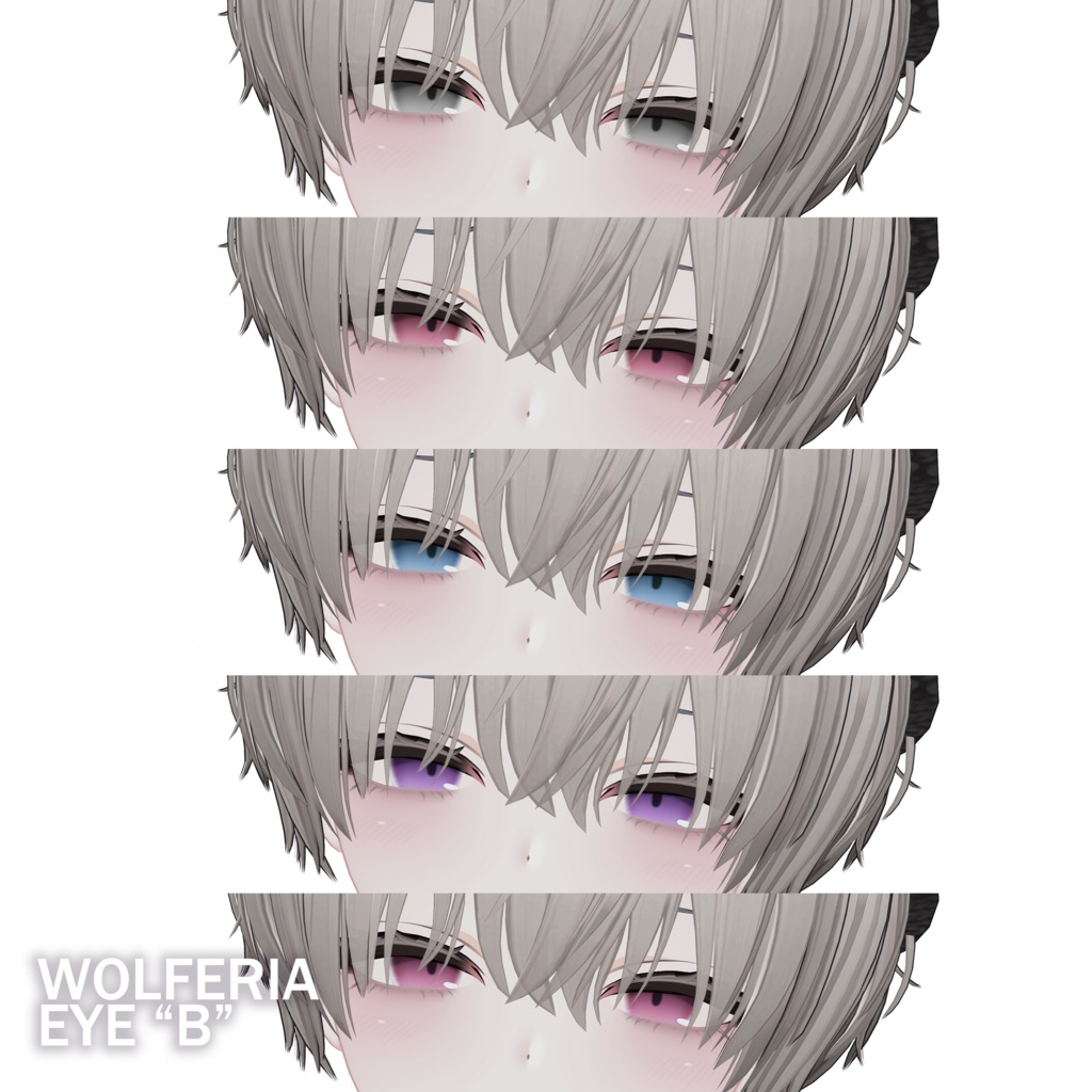 【ウルフェリア】EYE Set & MAKEUP & Face Blendshape