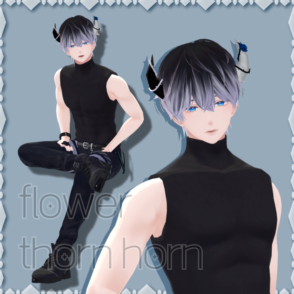 flower thorn horn