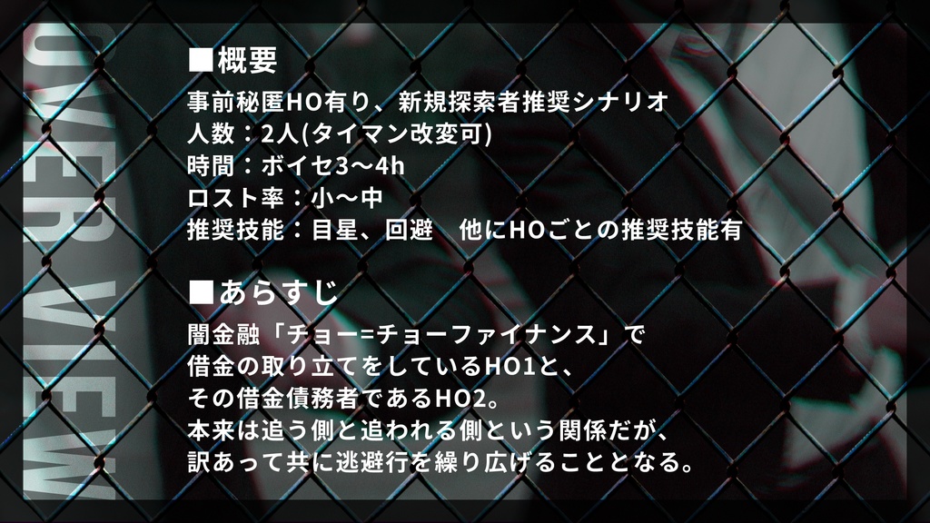 【本文無料】ルーザー・エスケイプショウ【クトゥルフ神話TRPG/6版】SPLL:E197740