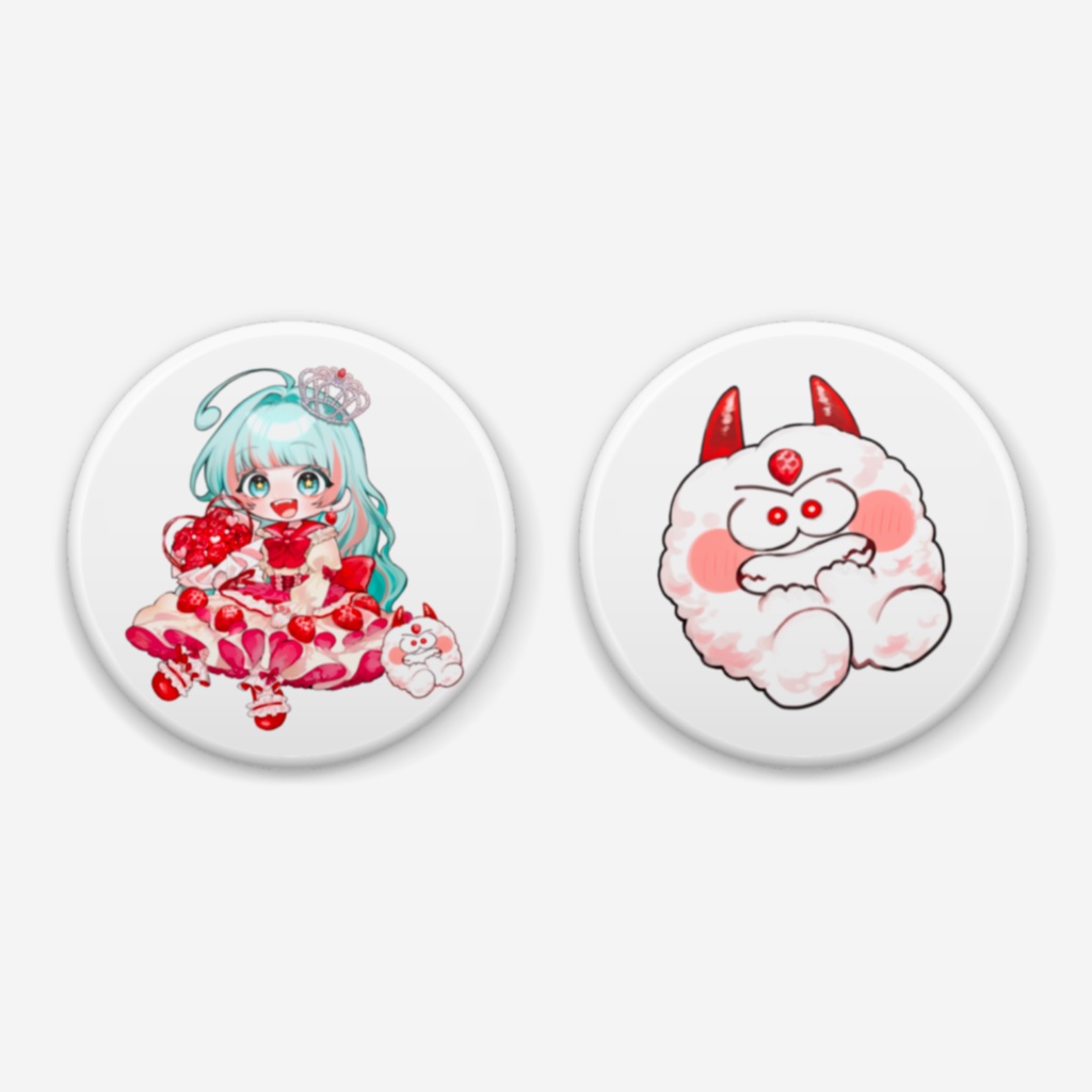 【缶バッジ】ケーキ衣装セット