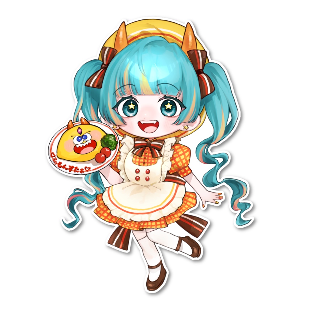 【ステッカー】メイド衣装SD