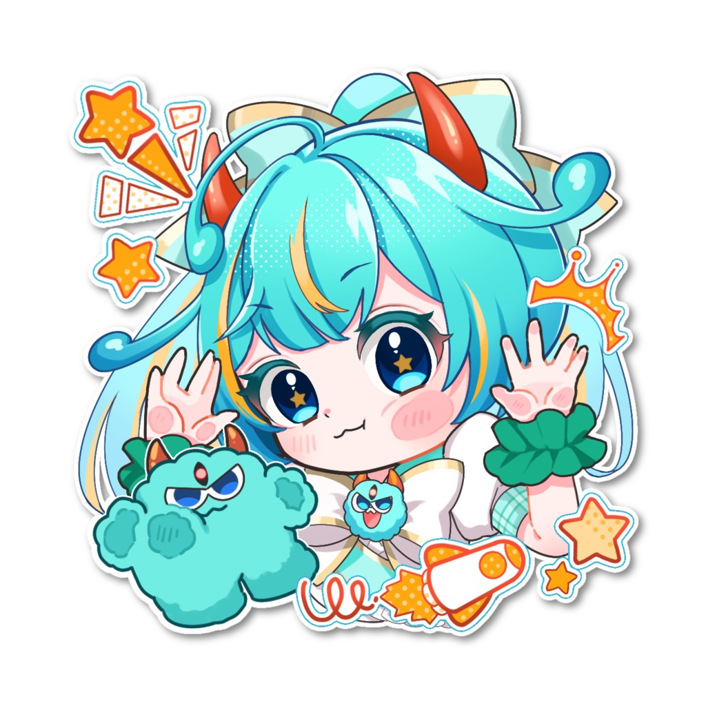 【ステッカー】オリジナルイラストギフト