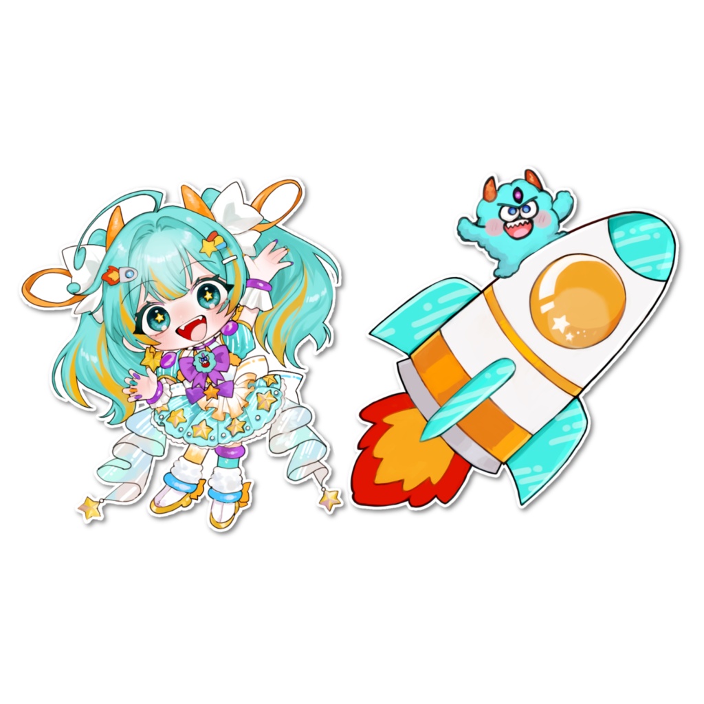 【ステッカー】初期立ち絵SDセット