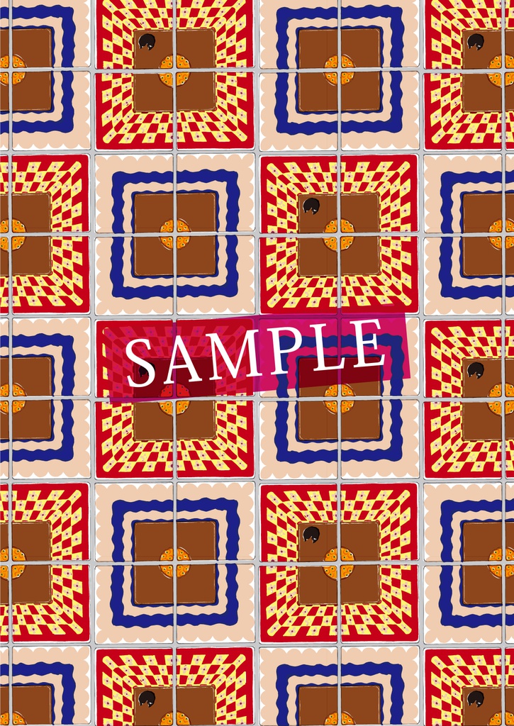 2019年1月分 Chu-coolカレンダー3種セット(おまけのパターンペーパー付き)