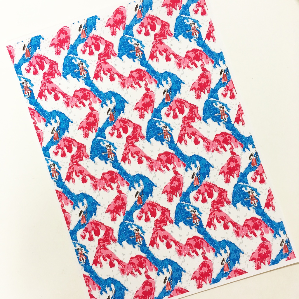 2018年8月分 Chu-coolカレンダー3種セット(おまけのパターンペーパー付き)